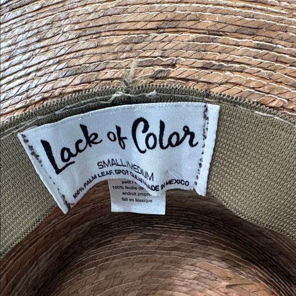 Lack of Color Palm Leaf Sun Straw Hat S/M - Picture 4 of 5
